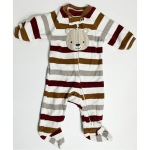Just One You by Carters • Brown Grey White Baby Footies